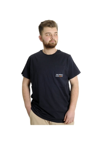 Mode Xl Büyük Beden Erkek T-shirt Future 23200 Lacivert Lacivert