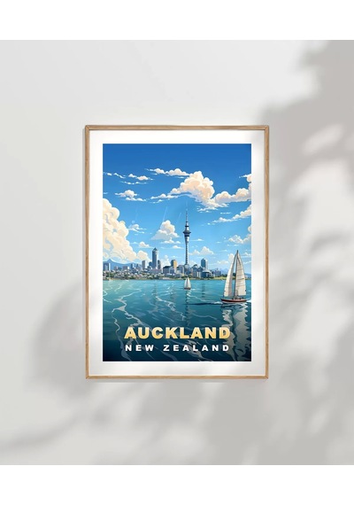 Çerçevesiz Poster Auckland Sanat Baskısı