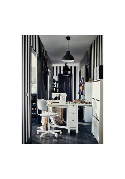 Ikea Skurup Sarkıt Lamba, Siyah, 38 Cm