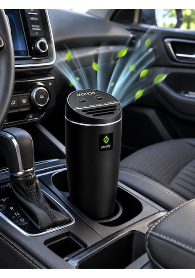 Greentech Pureair Motion Araç İçi Filtresiz Koku,duman-hava Temizleyici-siyah