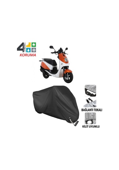 Daelim Beagle Motosiklet Brandası ( Kilit Uyumlu - Siyah