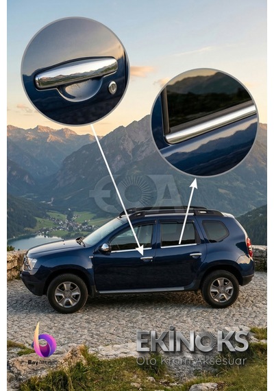 Dacia Duster Avantaj 2 Li Krom Set 2010-2017 Arası -2ürün- Paslanmaz Çelik