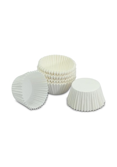Kafem Muffin Kek Kapsülü Beyaz Küçük Boy No:1 100lü X 50 Paket Koli - K41 Beyaz