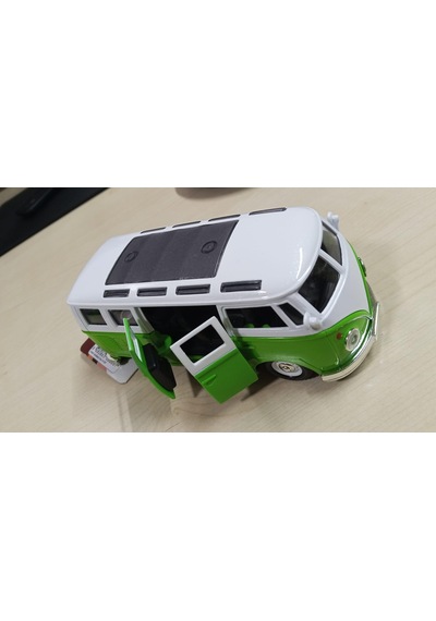 Oyuncak Metal Model 1 / 36 Çek Bırak Yeşil 1963 Volswagen T1 Bus Minibüs