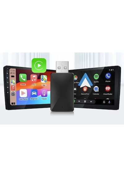 Kablosuz Carplay Adaptörü İphone & Android Uyumlu Bağlantı Kopmaz Yeni Nesil - 9014427374683 Diğer