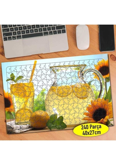 Yaz İçeceği Limonata 240 Parça Puzzle Yapboz Tablo-64524099