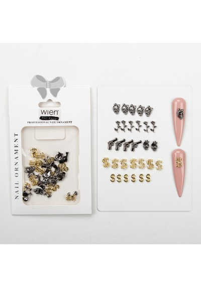 30lu Dolar Dizayn Metal Tırnak Süsleme Charm Nail Art Charm Taşları Wn-502