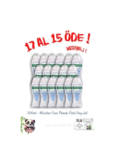 Palmolive 17 Al 15 Öde Micellar Care Pamuk Özlü Duş Jeli 500 Ml Ve Rosie Hediye