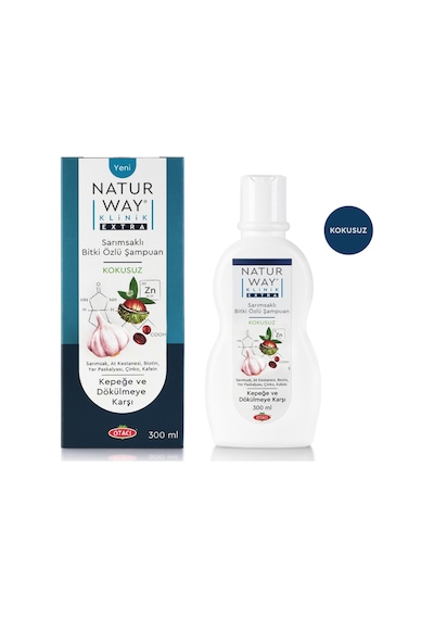 Otacı Naturway Klinik Extra Yoğun Kepek ve Dökülmeye Karşı Sarımsaklı Şampuan 300 ML