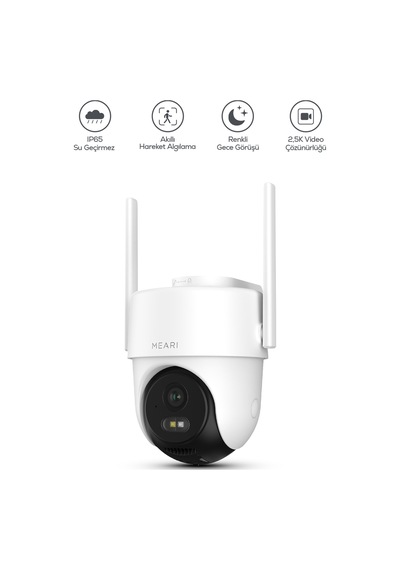 S2 Plus Dış Mekan Kablosuz Wi-fi Ptz Akıllı Güvenlik Kamerası 2,5k, 4mp, Gece Görüşü, Çift Yönlü S