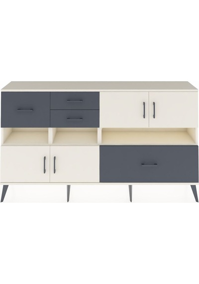 Arges Konsol 5 Raflı 4 Çekmeceli 4 Kapaklı 176x30x99 Aytaşı-aytaşı/antrasit Aytası/antrasıt - Aytası Arges Konsol 5 Raflı 4 Çekmeceli 4 Kapaklı 176x30x99 Aytaşı-aytaşı/antrasit Aytası/antrasıt - Aytası