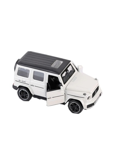 1:32 Metal Çek Bırak Mercedes G65 Beyaz Sesli Ve Işıklı Kapıları Açılan Oyuncak Arazi Aracı