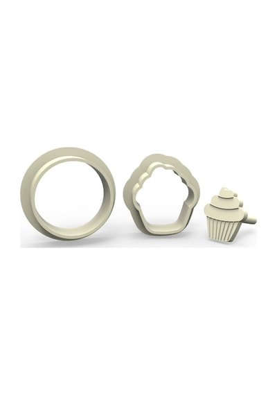 Cupcake Kurabiye, Bisküvi, Kolye Ucu, Mühür Kalıp Seti - 1,5 Cm