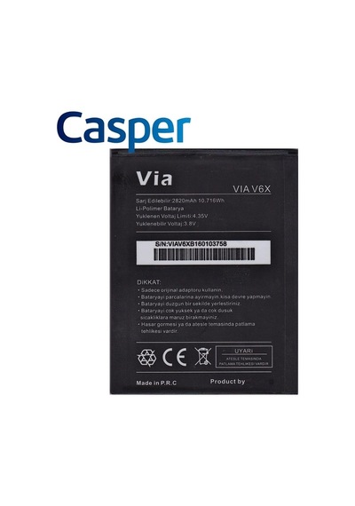 Senalstore Casper Via V6x Uyumlu Pil Batarya