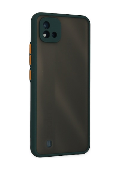 Realme C11 2021 Uyumlu Kılıf Montreal Silikon Kapak - Yeşil