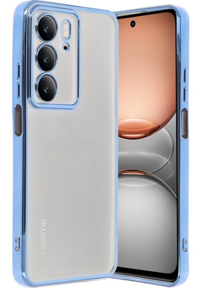 Newface Realme C75 4g Kılıf Razer Lensli Silikon - Glblseme - 48 Açık Mavi