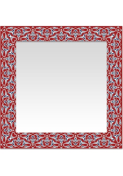 Rumi Kırmızı Kare Ayna Kırmızı