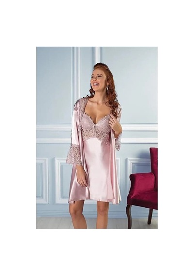 Pierre Cardin 6lı Sabahlık Çeyiz Seti Kısa Pudra