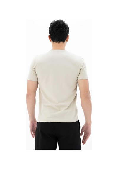 AR-MA Arma Erkek Slim Fit Bisiklet Yaka Tişört Y25344452201 Bej