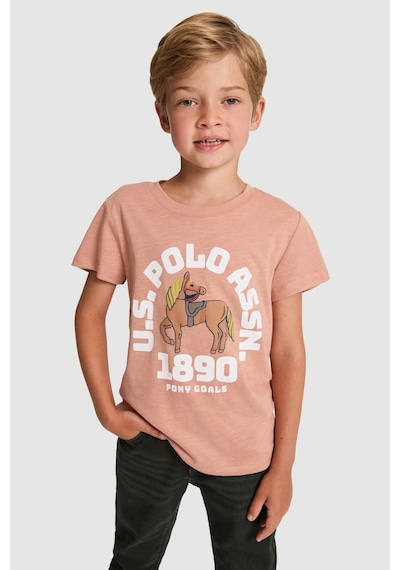 U.S. Polo Assn. U.s. Polo Assn. Erkek Çocuk Pudra Tişört 50327000-vr042