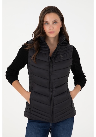 U.s. Polo Assn. Kadın Siyah Yelek Dokuma 50289555-vr046 Siyah