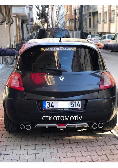 Renault Megane 2 Hb Difüzör Çift Egzoz Görünümlü