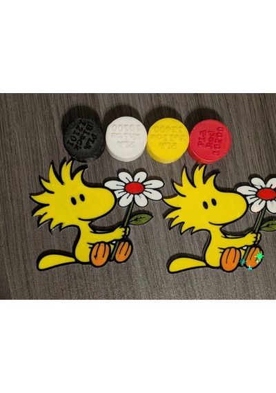 Snoopy Çizgi Filmi Woodstock Sarı Kuş Karakteri Dekoratif Buzdolabı Magneti