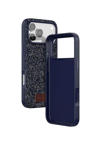 Onegif Apple iPhone Uyumlu  17 Pro Max Bright Simli Kapak - Mavi