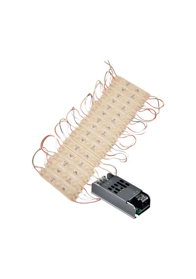 20 Adet 12 Volt 1.5 Watt 3 Lensli Beyaz 2835 Smd Led Modül Ip65 Modül 5a Trafo Set Beyaz