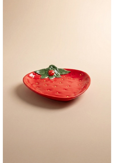 Karaca Strawberry Pasta Tabağı 20 Cm Kırmızı