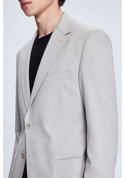 Hatemoğlu Gri Slim Fit Mono Yaka Casual Ceket 14293025a002 007 1964059 Gri