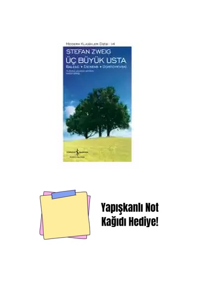 Üç Büyük Usta / Balzac Dickens Dostoyevski + Yapışkanlı Not Kağıdı