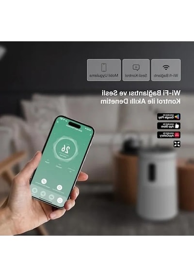 Akıllı Hava Temizleyici - Mobil Uygulama Ve Aromaterapi Özelliği 150 Mm