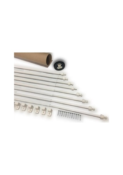 Aboowe Briz Çubuğu 40 - 60 CM 8'li Paket Alüminyum Kapı Pencere Perde