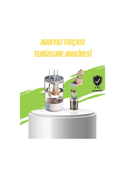 Otomatik Makyaj Fırçası Temizleyici Sonik Teknoloji Usb Şarjlı 49100911