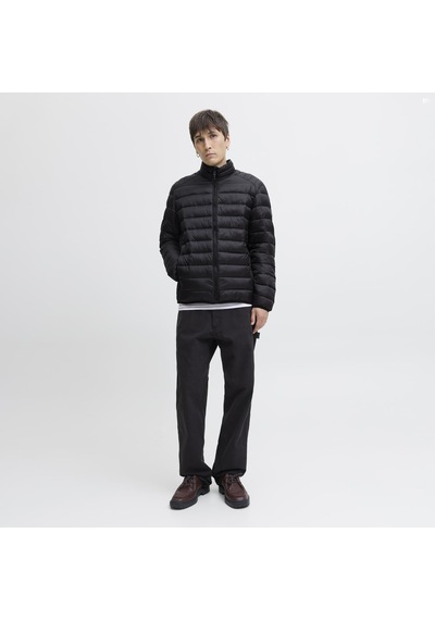 Jack & Jones Erkek Dik Yaka Kapitone Ceket - Bradley - 12280971 Black