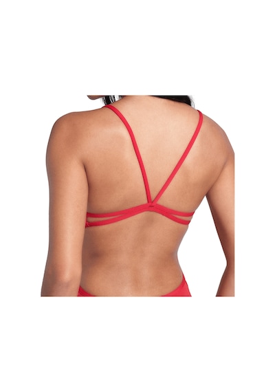 Arena Swimsuit Lace Back Solid Kadın Kırmızı Yüzücü Mayo 004651405