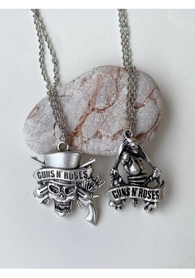 Paytak Moda Guns'n Roses Kolye Rock 2'Li Bff Best Friends Zincir Kolye Pytkznb