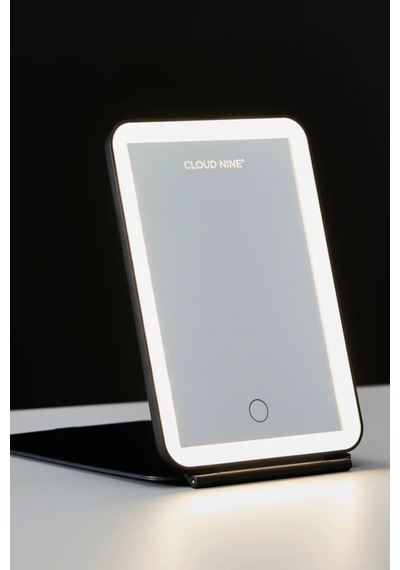 Cloud Nine Vanity Makyaj Aynası, 3 Led Işık Ayarı, Şarj Edilebilir Ve Seyahat Dostu Makyaj Aynaları Siyah