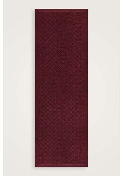 Imannoor İman I Kafes Bordo Tencel Pamuk İpek Şal 70x200 Bordo