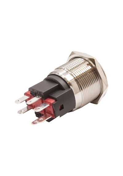 Motorobit 22E-G1Z-E 22Mm Çıkık Anahtarlı Işıklı Metal Buton - Sarı