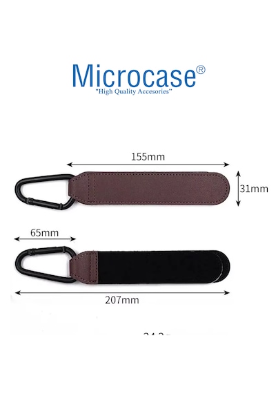 Microcase Portatif İşlevsel Yük Eşya Poşet Taşıma Kancası Bebek Arabası Kancası 2 Adet- Al4998 Pembe