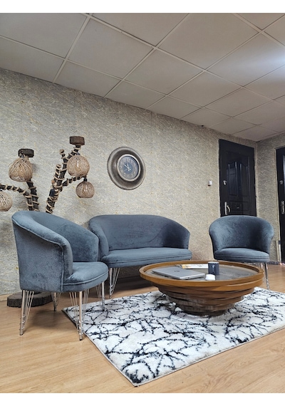Zafir Teddy Takım Krom Kaplama Telli Ayak Çay Seti Koltuk - Berjer , Balkon, Salon, Ofis Füme Zafir Teddy Takım Krom Kaplama Telli Ayak Çay Seti Koltuk - Berjer , Balkon, Salon, Ofis Füme