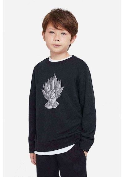 Tshirthane Dragon Ball Baskılı Unisex Çocuk Siyah Sweatshirt (528512891) Siyah