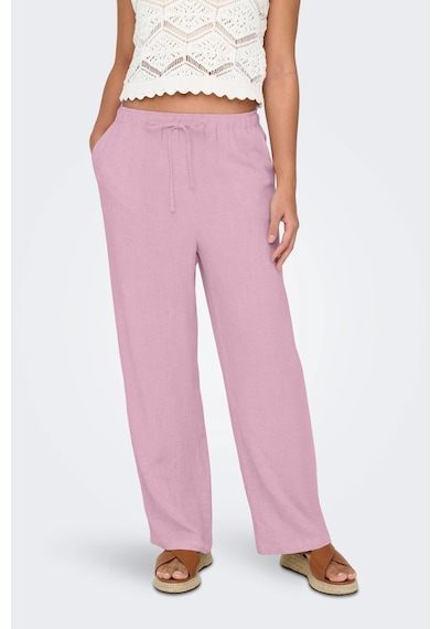 Only Onlsiesta Belden Bağlamalı Cepli Keten Karışımlı Pantolon Bayan Pantolon 15322263 Pembe Only Onlsiesta Belden Bağlamalı Cepli Keten Karışımlı Pantolon Bayan Pantolon 15322263 Pembe