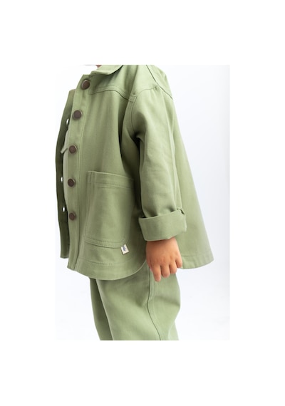 Oliven The Kid Oliventhekid Unisex Gabardin Ceket Yeşil Yeşil
