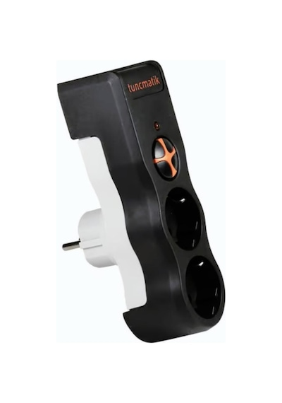 Voltaj & Akım Korumalı Grup Priz Tuncmatık Powersurge 2-surge Protectıon Plug-525 Joule-black