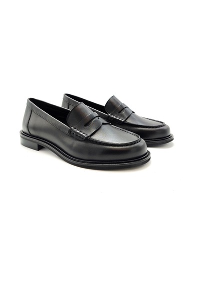 Nero Black Oxford Klasik Kadın Elsa-n252-vıtf Elisa Lanci Vıtello Seta Foderato Siyah