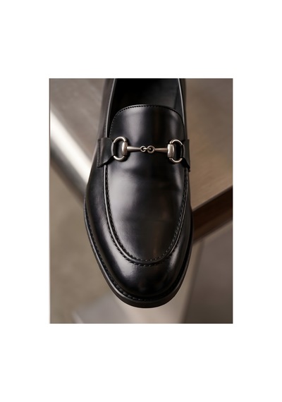 Crc Ayakkabı Premium Leather Siyah Erkek Ayakkabı - Street Style Kalın Taban