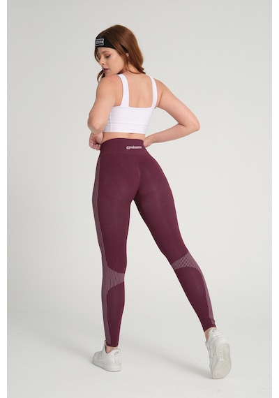 Gymhams Wind Serisi Mürdüm Kalçası Büzgülü Push Up Tayt